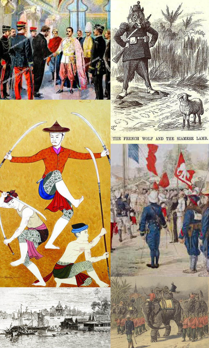 A montage of colonial images from the boer war
